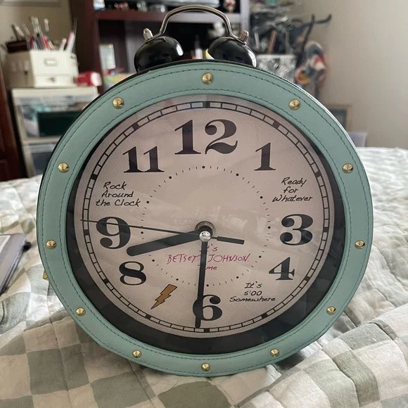 Betsey johnson clock purse sale